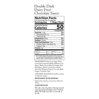 Double Dark Dairy Free! Chocolate Sauce